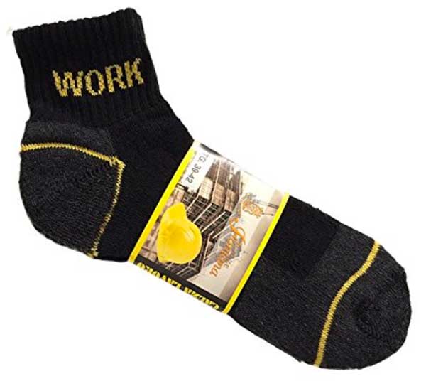 CALZA WORK QUARTER AUSTRALIAN NERO 39/42 68% COTONE17 %POLIAMIDE 15% ELASTAN