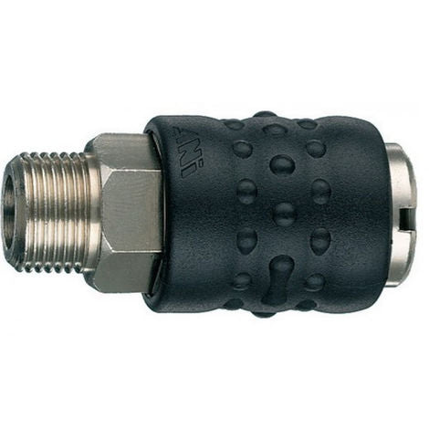 ATTACCO RAPIDO COMPRESSORE PER TUBO 13X23 GIGANTE CON PORTAGOMMA