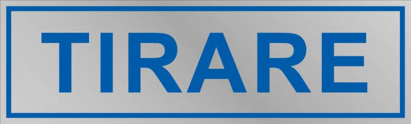 ETICHETTA TIRARE 150X50