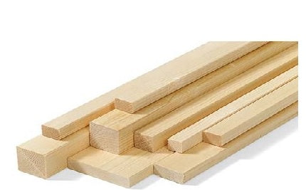 Listello in abete piallato sui 4 lati  MM 10X40 H.MM 2000 PIRCHER