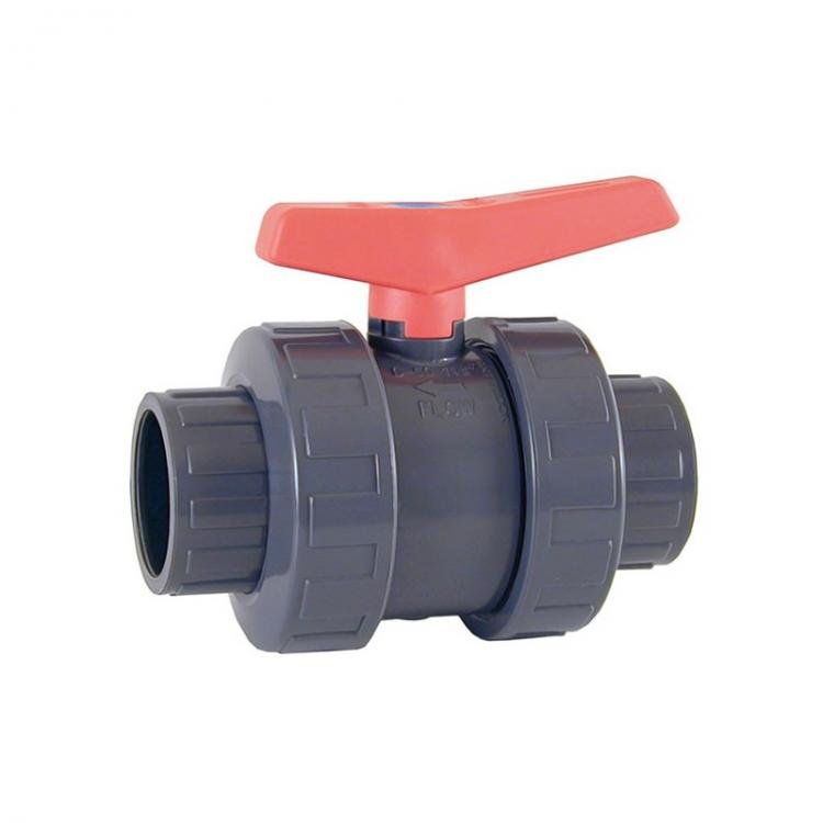 Valvola sfera 1 M/F PVC nero