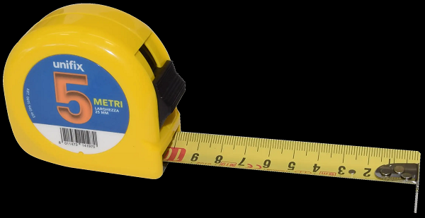 FLESSOMETRO PROFESSIONALE 5 MT UNIFIX